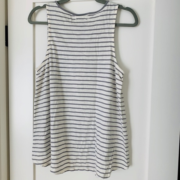 Madewell Forward Seam “Dusk Grey” Stripe Tank - Picture 2 of 6